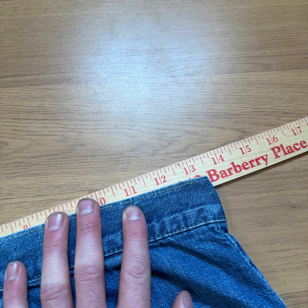 Women's Vintage 70's Wide Leg Bell Bottoms Flared Denim Blue Jeans Sz 26 x 32 - Picture 9 of 9